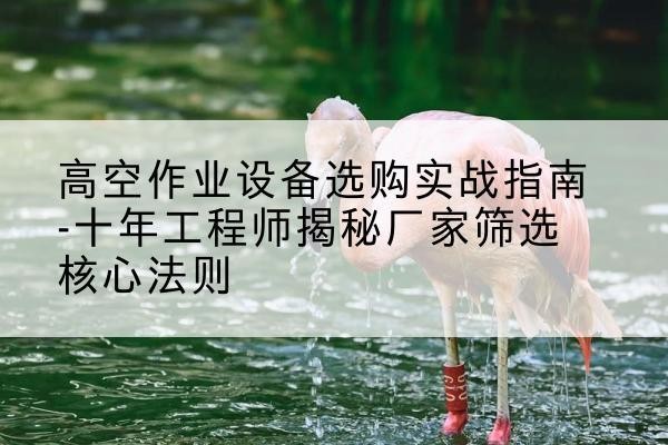 阿城剪叉式升降机厂家-高空作业设备选购实战指南-十年工程师揭秘厂家筛选核心法则