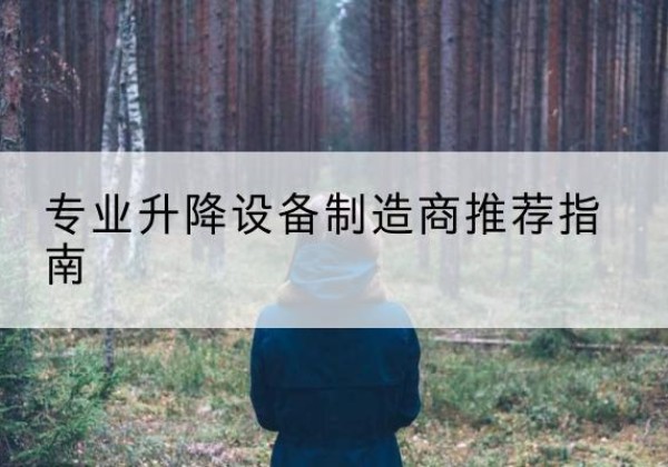 阿城电动剪叉升降平台厂家-专业升降设备制造商推荐指南